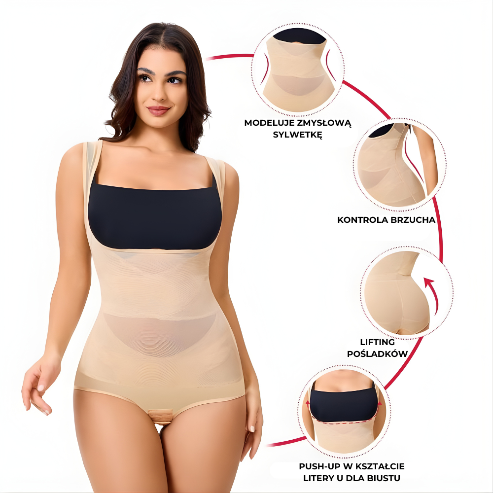 BODY MODELUJĄCE Z ODKRYTYM BIUSTEM